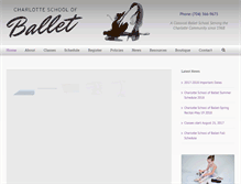 Tablet Screenshot of charlotteballet.com